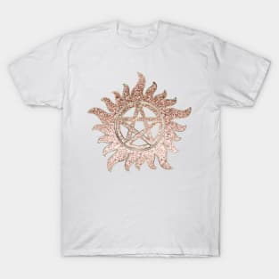 Supernatural rose gold glitter T-Shirt